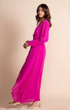 Load image into Gallery viewer, Jagger Wrap Dress in Magenta by Dancing Leopard