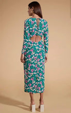 Load image into Gallery viewer, Estella Green Tulip Cutout Dress by Dancing Leopard