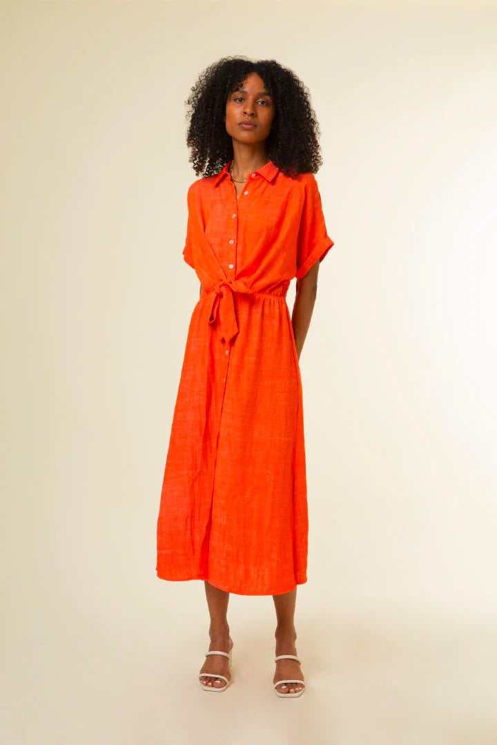 Alienor Orange Dress by FRNCH