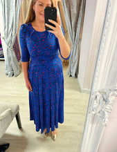 Load image into Gallery viewer, Dorothy Blue &amp; Pink Leopard Dress
