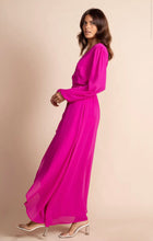 Load image into Gallery viewer, Jagger Wrap Dress in Magenta by Dancing Leopard
