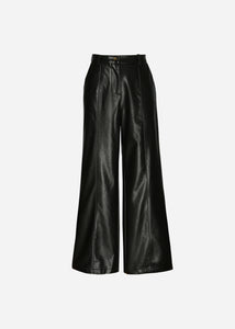 Zita Faux Leather Trousers by FRNCH
