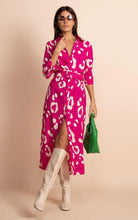 Load image into Gallery viewer, Alva Leopard Cream on Magenta by Dancing Leopard
